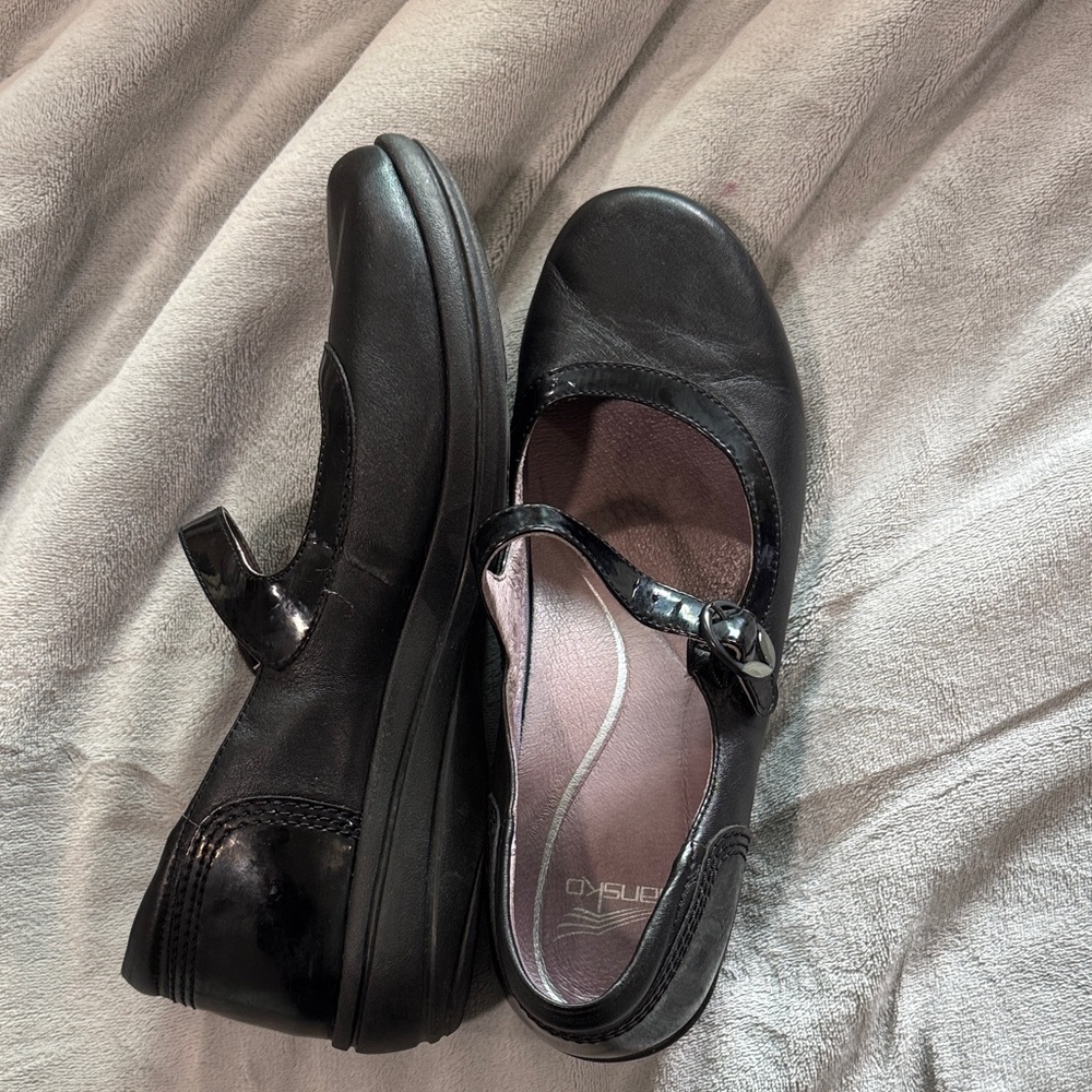 Dansko Black Mary Jane Flats